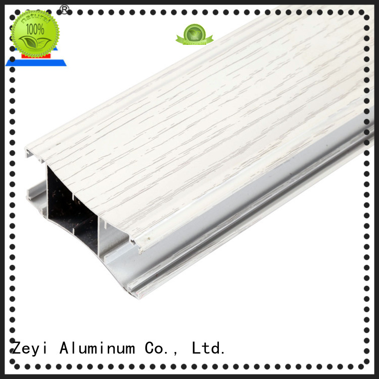 Zeyi colors aluminium wardrobe door extrusions suppliers for industrial