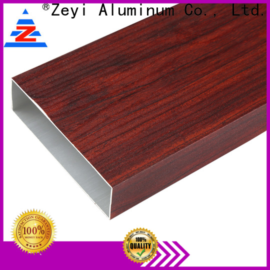Zeyi silver aluminium glass profile company for industrial