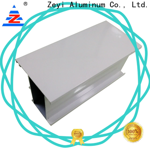 Zeyi electrophoresis aluminium glass frame profile supply for architecture